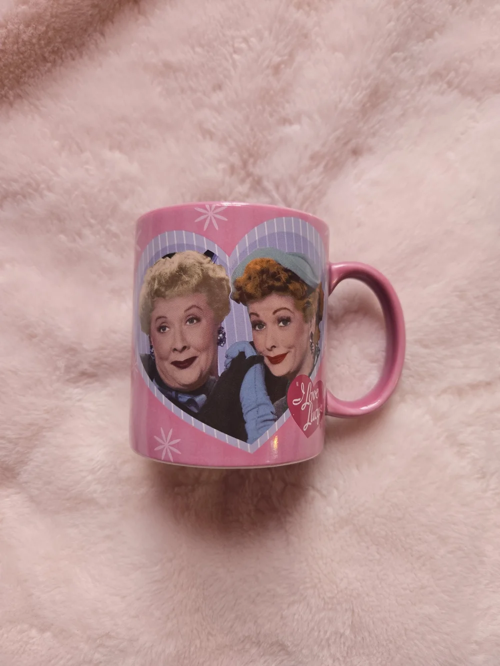 I Love Lucy Coffee Mug “Friends And Coffee Make The Best Brew” Lucy & Ethel Cup